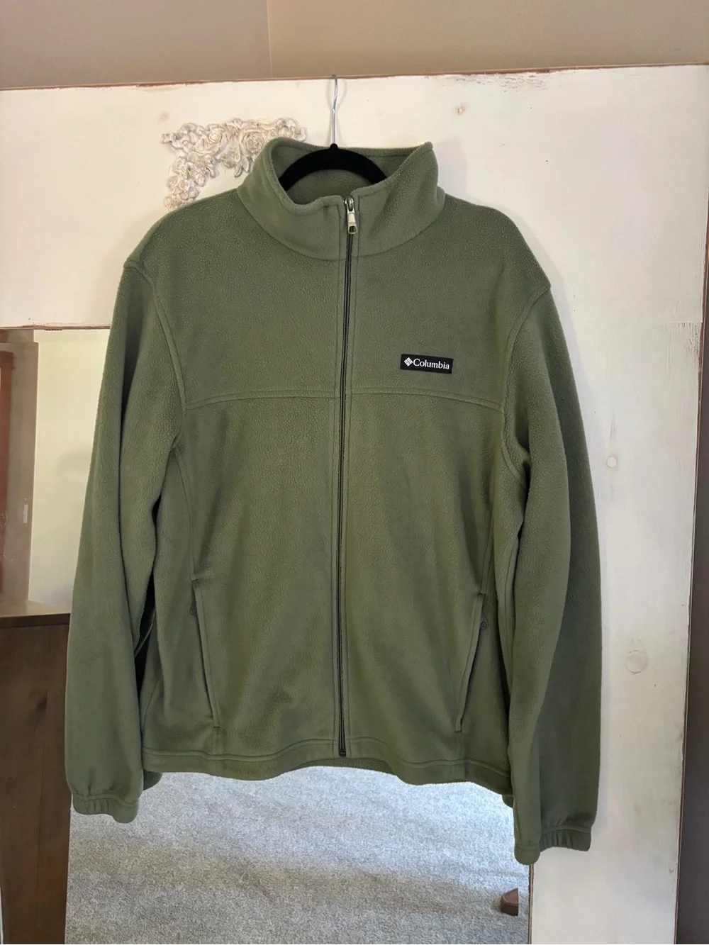Columbia Men's Steens Mountain 2.0 Full Zip Fleece Jacket Olive Green - Size L
